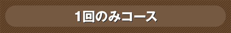 1回のみコース