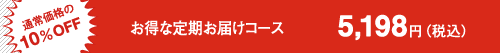 お得な定期お届けコース 5,198円（税込）