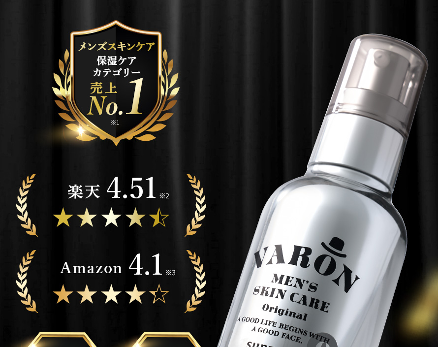 メンズスキンケア保湿ケアカテゴリー売上No.1